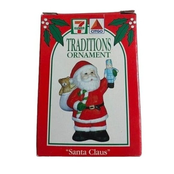 Citgo 7 Eleven Traditions Christmas Ornament, Santa Claus 1992 - Picture 4 of 4